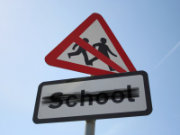 No school sign