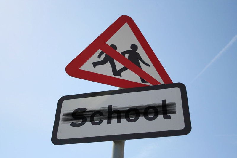 No school sign