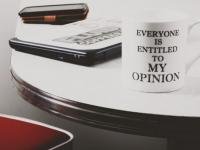 Expressing an opinion