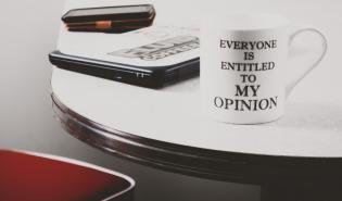 Expressing an opinion